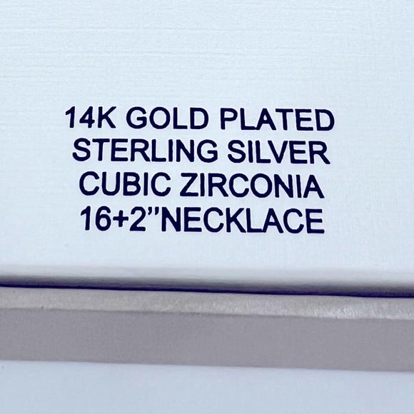 RACHEL ZOE, CLOVER PENDANT NECKLACE,925 STERLING SILVER (STAMPED) CUBIC ZIRCONIA - Picture 11 of 15